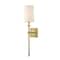 Z-Lite Camila 1 Light Wall Sconce, Rubbed Brass & Beige 811-1S-RB - alternate 6